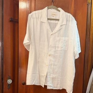 Lucky Brand White Linen Men's Shirt